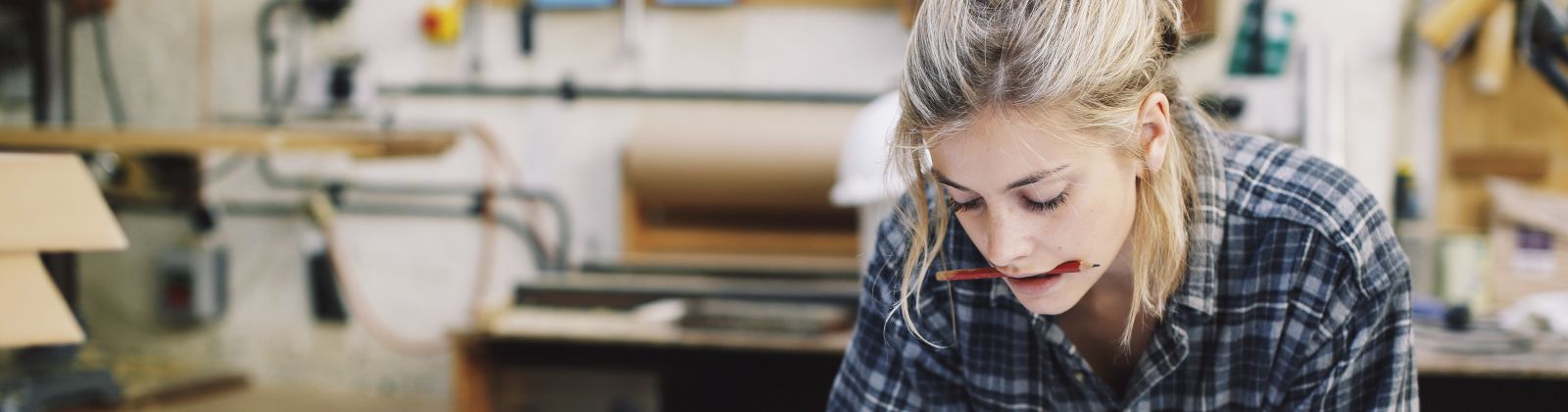 Student at desk