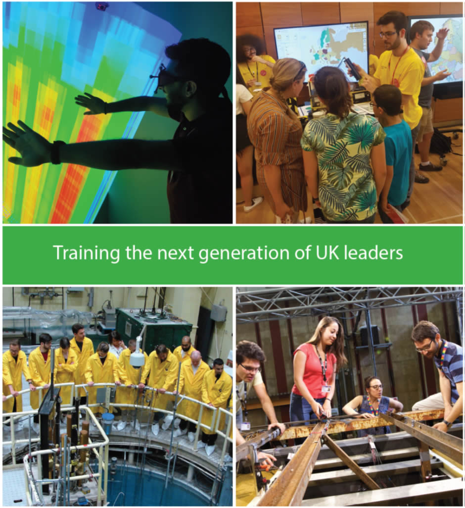 Training activities in different locations
