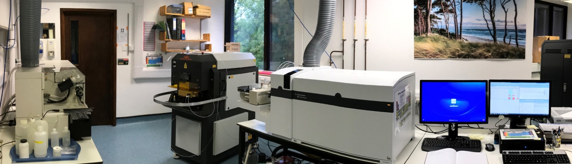 Modern, computer-controlled scientific equipment in an Earth Sciences Lab  