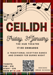 Ceilidh flyer, described in the text.