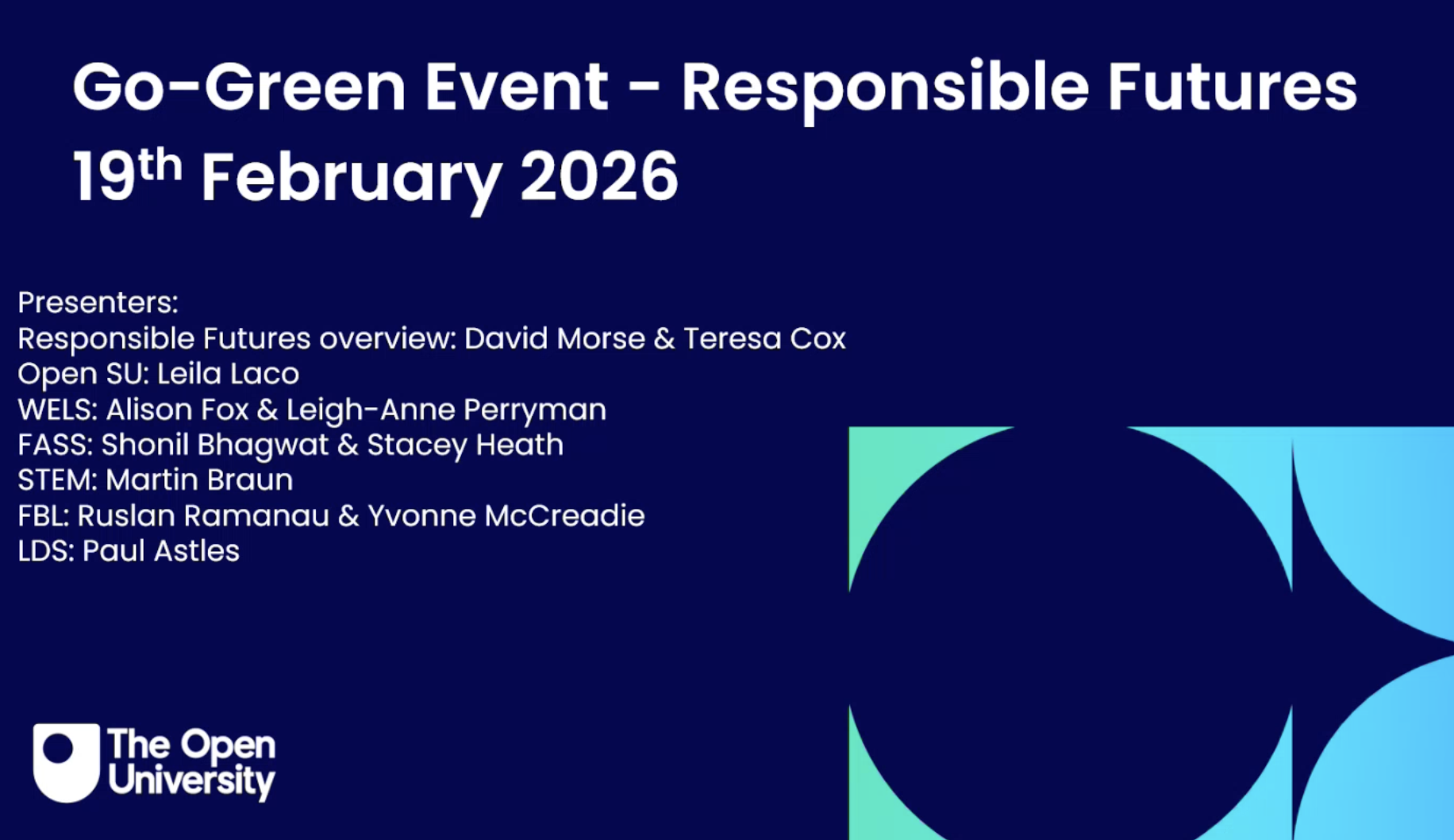 Go Green event