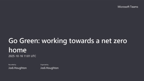 Video thumbnail: Go Green: Working towards a Net Zero Home 