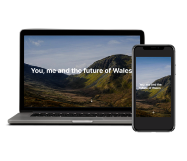 Gliniadur a ffôn gyda 