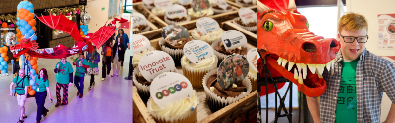 Collage of images from the Wales REACH exhibit