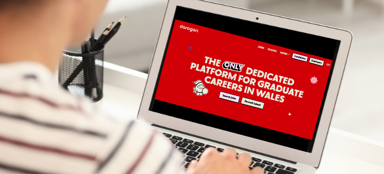 Darogan website on a computer