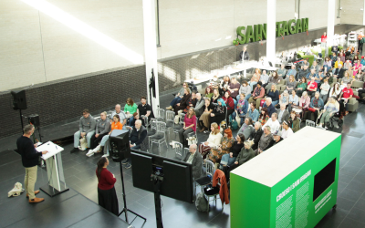 Audience at the exhibition opening