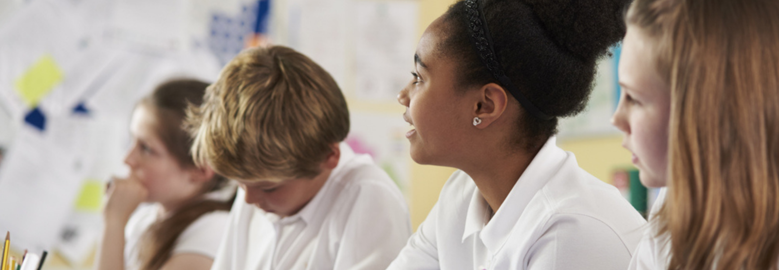 Primary school pupils with teacher